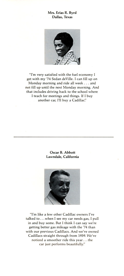 1974 Cadillac Brochure Page 10